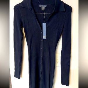 House of Harlow black knit dress XS NWT